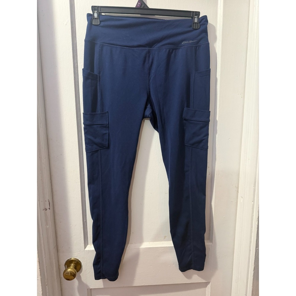 Eddie Bauer Navy Pocket Leggings in L